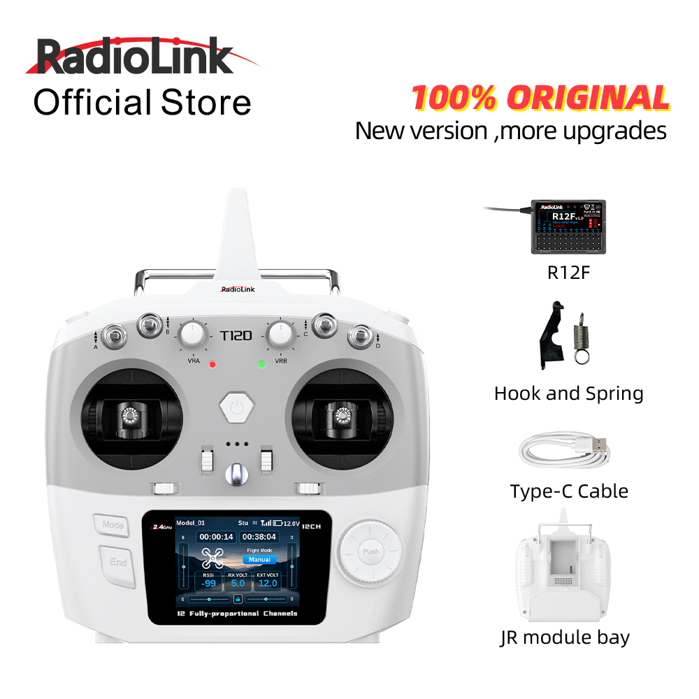 Radio Transmitter 2.4Ghz - Modulo RadioLink T12D JR 12CH 2.4GHz
