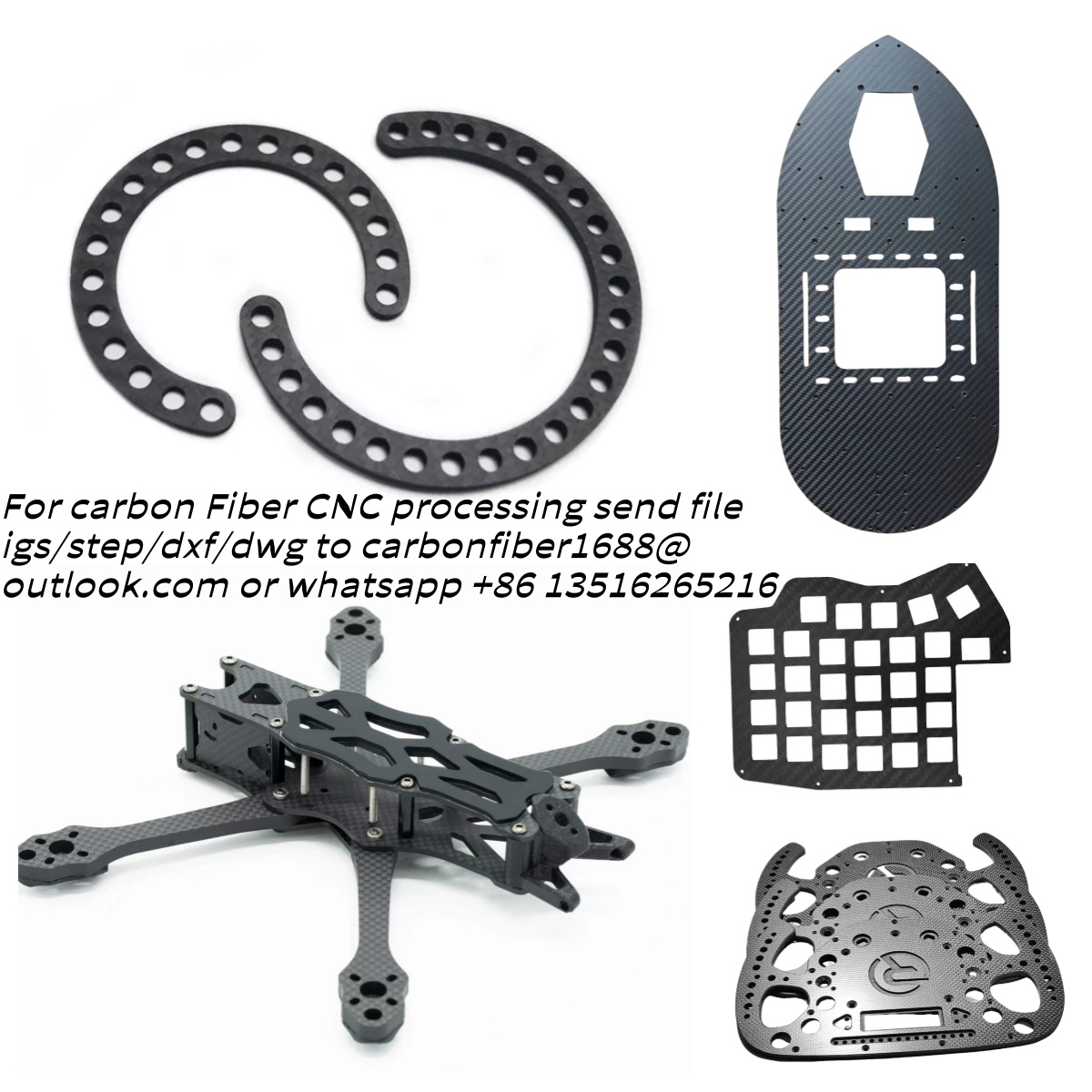 Carbon Fiber Drone Frame - Lavorazione di Lastre in Fibra di