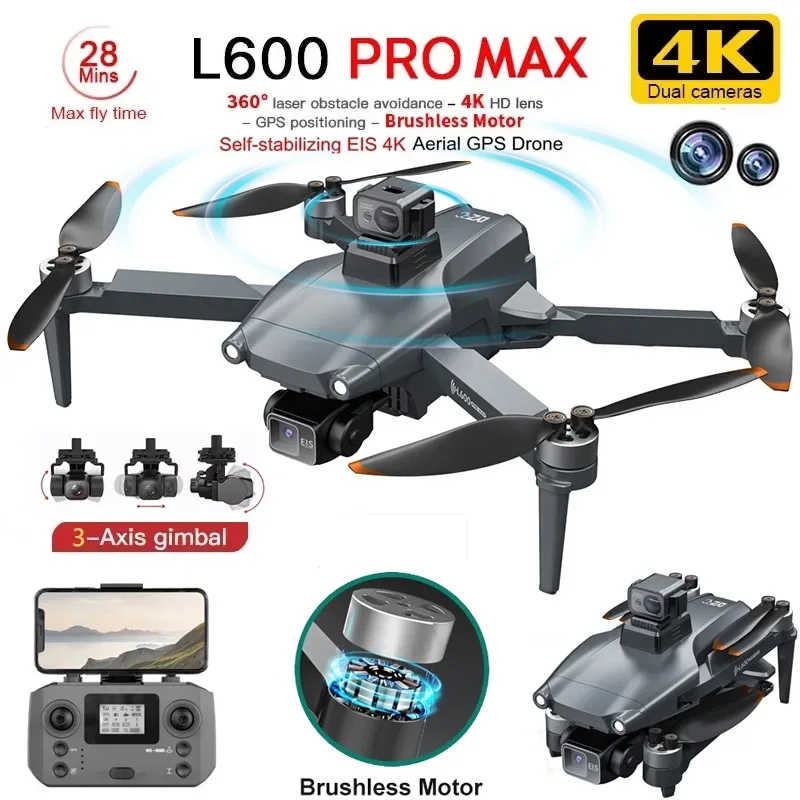 Brushed Drone Motor - L600 PRO MAX GPS Drone Professionale