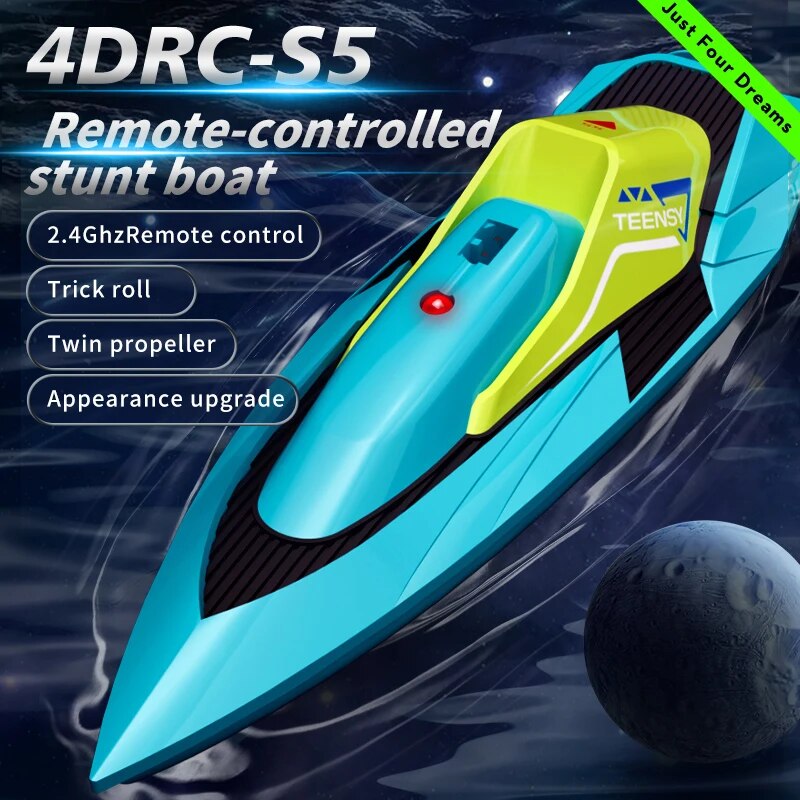 Radio Transmitter 2.4Ghz - 2.4G Mini Barca RC 10 km/h