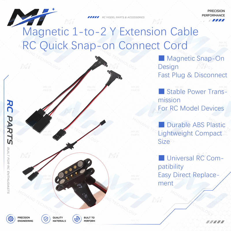 Rc Drone - Cavo di prolunga magnetico 1-a-2 con