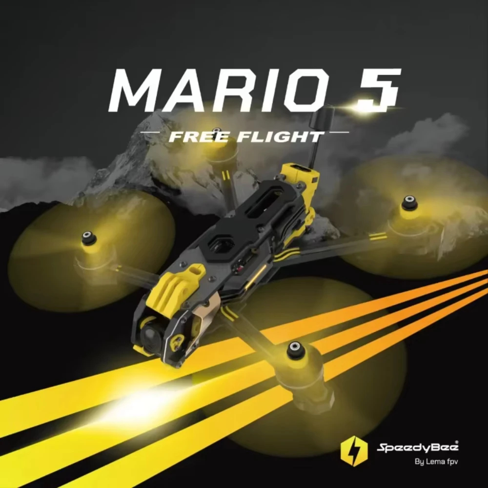Carbon Fiber Drone Frame - Kit Telaio Speedybee Mario 5 O4