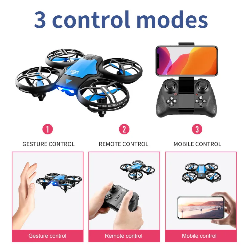Nuovo Mini Drone V8 con Teleca - Brushed Drone Motor recensione e prezzo