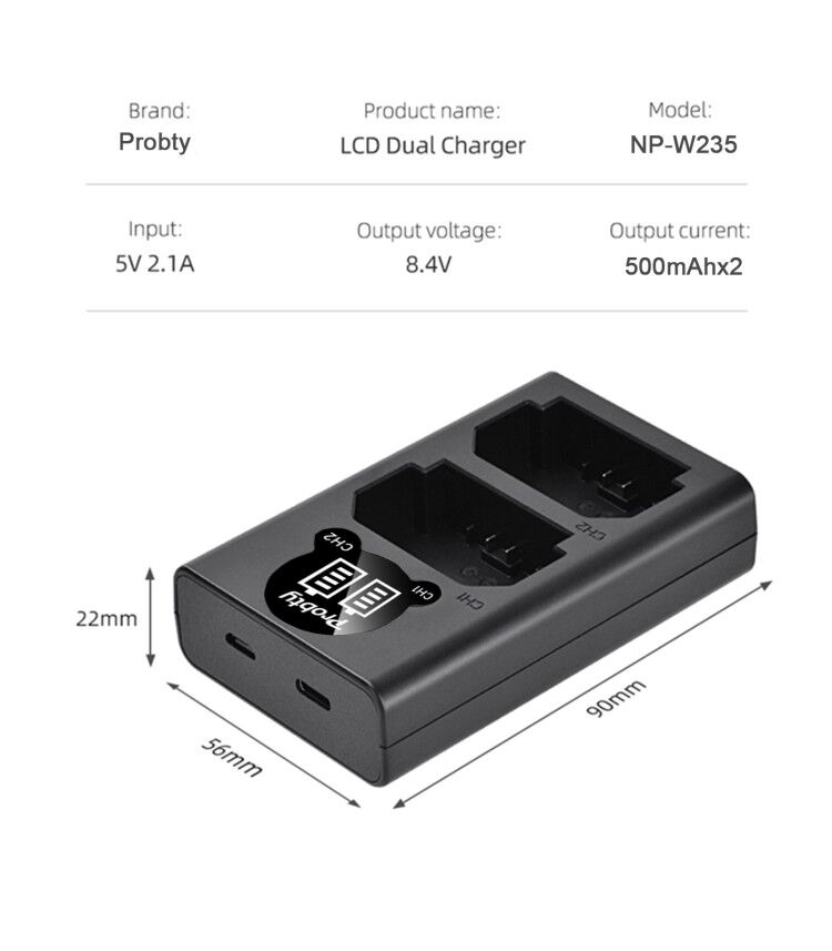 2200mAh NP-W235 NP W235 Batter - Drone recensione e prezzo