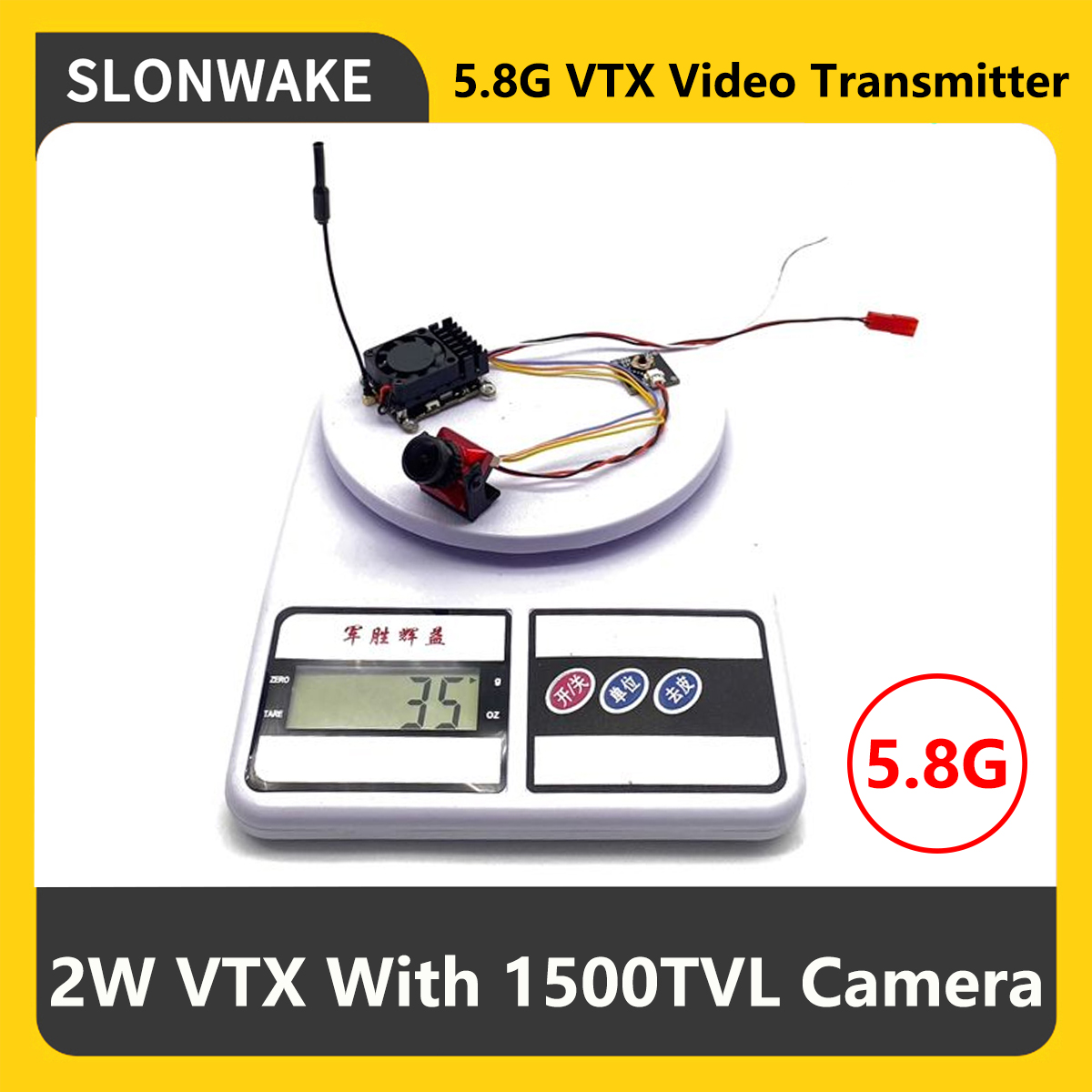 SLONWAKE 5.8G 2000mW Trasmetti - Fpv Camera recensione e prezzo