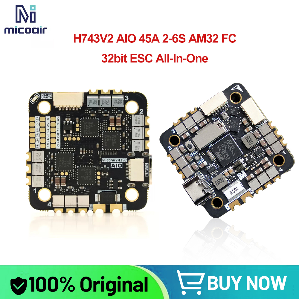 MicoAir H743V2 AIO 45A AM32 2- - Betaflight Fc recensione e prezzo